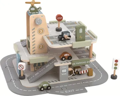 Immagine prodotto di 2Kids Toys Garage in legno con strada