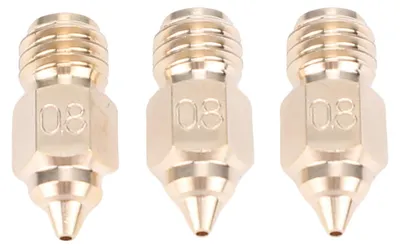 Obrázek produktu pro 3 ks 0,8 mm náhradní trysky hotendu pro 3D tiskárnu Creality Ender 5 Max, mosaz odolná vůči vysokým teplotám