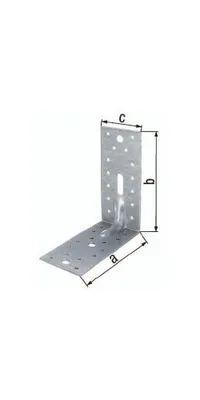 Obrázek produktu pro Alberts 867560 Schwerlast-Winkelverbinder mit Sicke, sendzimirverzinkt, 150 x 150 x 65 mm, 25er Set