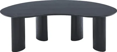 Produktbild von Couchtisch mit Eschenfurnier - Schwarz - CALYNOR