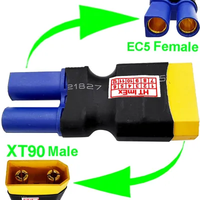 Produktbild von XT90 Male to EC5 Female Power Adapter for RC LiPo Battery 90A