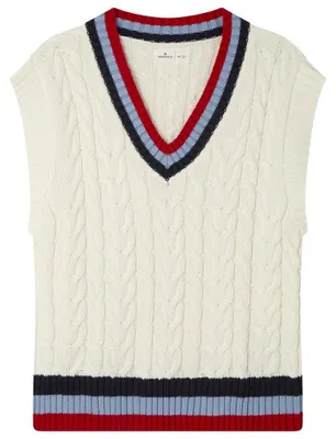 Immagine prodotto di Gilet a coste a contrasto, modello Varsity, colore bronzo, taglia L