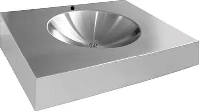 Produktbild von KWC AR Einzelwaschtisch, ANIMA, Edelstahl,  500x160x500 mm, mit Hahnloch