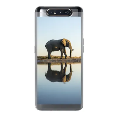 Produktbild von MuchoWow® Handyhülle Schutzhülle Hülle für Samsung Galaxy A80 Elefant - Wasser - Bäume - Tiere - Natur Silikon Softcase Handy Hülle - Schutzdeckel