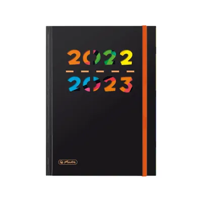 Image de Agenda scolaire Pure A5 2022/2023 1 semaine/2 pages noir