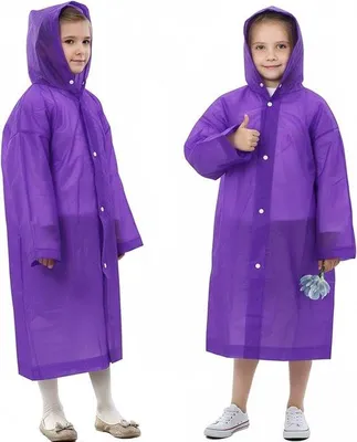 Produktbild von Famanu Kinderregenponcho mit Kapuze - wiederverwendbare leichte Regenjacke für Reisen und Outdoor