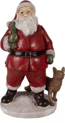 Produktbild von Clayre & Eef Figur Weihnachtsmann 16x14x26 cm Rot Polyresin
