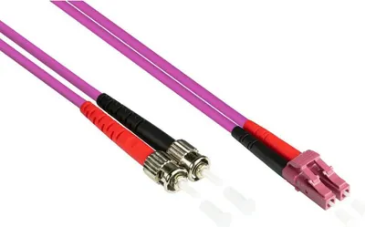 Obrázok produktu pre SO-32853 – Optický patch kábel Duplex OM4 (multimódový, 50125) LCST, LSZH, 2 m