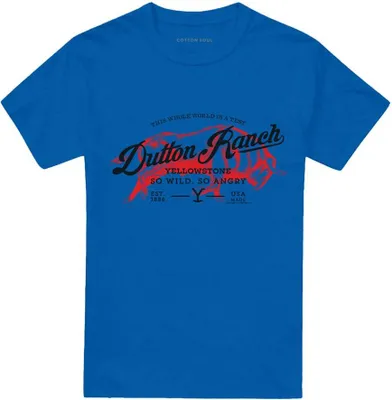 Image de Yellowstone - T-shirt "So Wild So Angry" pour homme/femme unie TV26751 (L) (Bleu roi)