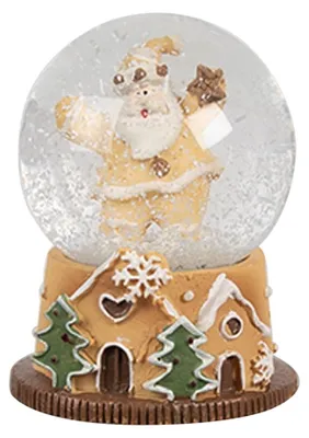 Produktbild von Clayre & Eef Schneekugel Ø 5x6 cm Braun Glas