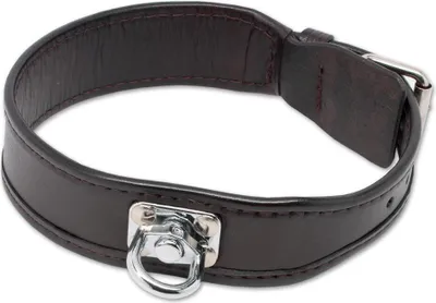 Produktbild von Mystique Schweißhalsband aus Leder braun 50cm