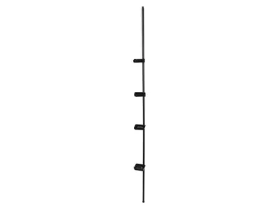 Produktbild von Wenko Teleskop Badewanne Duscheckregal XXL  125 - 300 cm, mit 4 Ablageflächen  Schwarz NEU