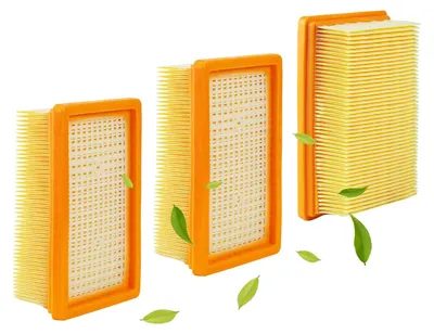 Produktbild von 3 Stück für Kärcher Staubsauger Filter Set, für Kärcher WD4/WD5/WD6/MV4/MV5/MV6 Flachfaltenfilter, für Kärcher Nass-/Trockensauger, Industriesauger, Mehrzwecksauger Ersatz