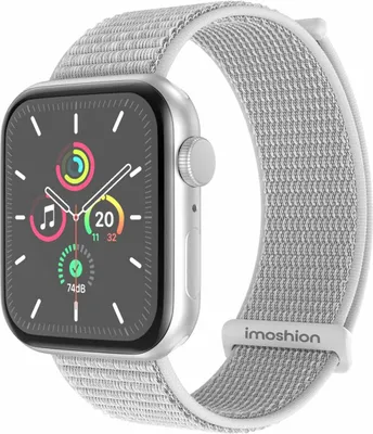 Produktbild von imoshion Nylonarmband für das Watch Series 1 t/m 11 / SE / Ultra (44/45/46/49 mm) - Seashell