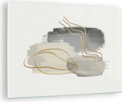 Produktbild von Bilder auf glas - Einteilig - Abstraktion Stück Gold - 70x50cm - Glasbilder - Wandbilder - Bilder - zum Aufhängen bereit - Wanddekoration aus Glas - Glas Bilder - Wandbild auf Glas - GAA70x50-4149