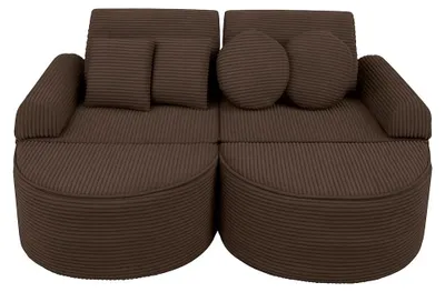 Obrázek produktu pro Dětská modulární pohovka Pocket 120 cm z žebrovaného sametu, 12 dílů, AESTHETIC, s pěnovou výplní OEKO-TEX, na hraní
