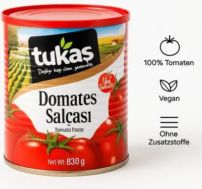 Produktbild von Tukas Tomatenmark 1/1 Dose 830g