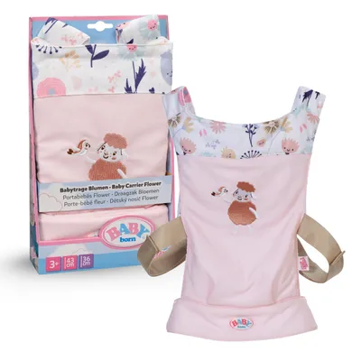 Produktbild von BABY born Babytragesitz Blumen mit süßem Design für 36cm und 43cm Puppen.