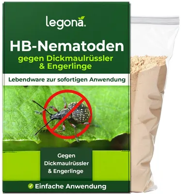 Produktbild von Legona HB-Nematoden gegen Dickmaulrüssler und Engerlinge - 200 Mio für 400 m²