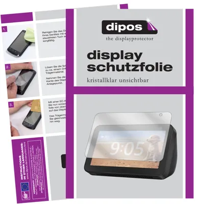 Produktbild von 2x Schutzfolie für Amazon Echo Show 5 klar Displayschutzfolie Display Schutz
