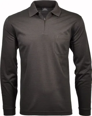 Ragman Langarm-T-Shirt langarm gestreift in grau