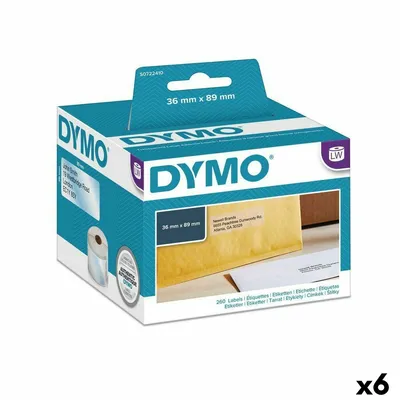 Obrázek produktu pro DYMO LW velké adresní štítky, průhledný plast, 89x36mm, Průhledná, Samolepicí štítek, Plast, Permanentní, Obdélník, LabelWriter
