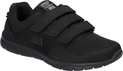 Produktbild von AMERICAN CLUB WT26 Sportschuhe für Herren mit Klettverschluss, Sneaker, Schuheinlage "MEMORY FOAM SYSTEM", Leichte und luftige Schuhe, Schwarz 46