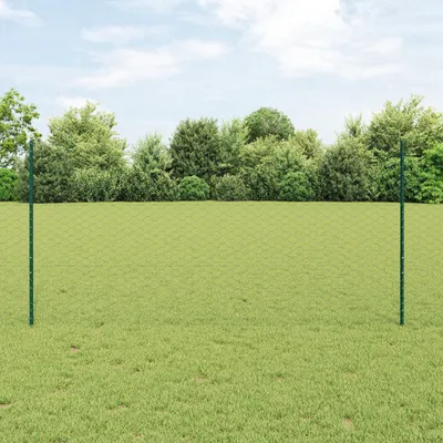 Produktbild von Desgin Zaunpfosten 5 Stk U-Kanal Grün 120 cm Stahl - Zaunzubehör 3336687
