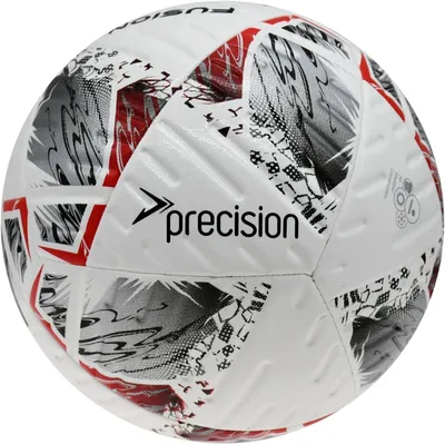 Produktbild von Precision Fußball Fusion+ FIFA Trainingsball weiß silber rot schwarz Größe 4