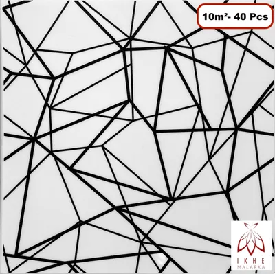Immagine prodotto di 40 pezzi / pannelli a soffitto pannelli a parete pannelli di decorazione a parete pannelli di rivestimento pannelli tatuaggi a parete GLAMOUR RETRO Stile Polistirene XPS Come STYROPOR 3mm spessore (10m²) GL5 ANT-CZ