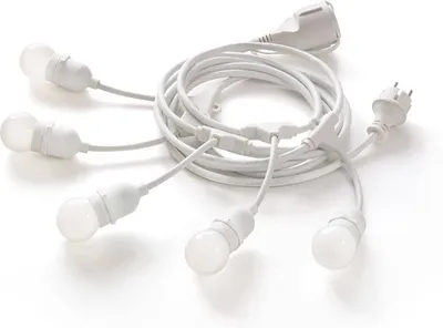 Produktbild von Ideal Lux Pendelleuchte Fiesta 5-flg. IP44 Weiß 218724