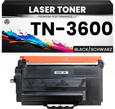 Produktbild von 2 x Toner TN-3600 hochwertige Brother alternative Schwarz TN3600 wie Original für HL-L5210DN/5210DW/5215DN/6210DW/6410DN/6415DN DCP-L5510DW MFC-EX910