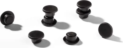 Zdjęcie produktu dla DURABLE Magnesy Ø 15 mm opakowanie zbiorcze, Czarny, 475101, 20 szt.