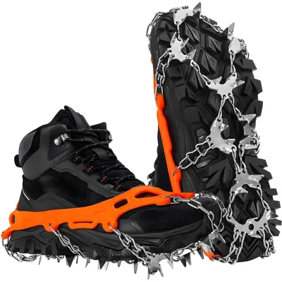 Image de Solidchoice - Crampons pour chaussures, avec 32 picots, adaptés pour la glace et la neige