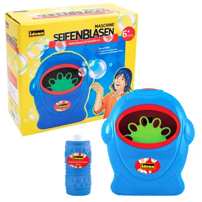 Produktbild von Idena Seifenblasenmaschine blau 118ml
