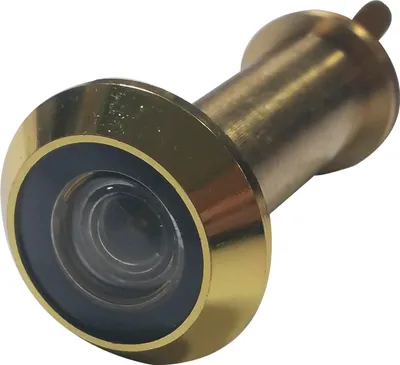 Produktbild von Türgucker ø 14 mm, Weitwinkel 200°, TS 35-55 mm, Messing poliert