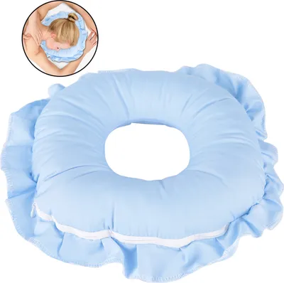 Immagine prodotto di Cuscino per massaggio facciale in poliestere, cuscino cavo, cuscino rilassante per saloni spa, blu