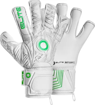 Produktbild von Elite Sport Squid Torwarthandschuhe - Weiß / Grün  | Größe: 11