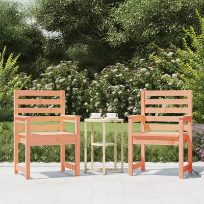 Produktbild von The Living Store Gartenstühle 2 Stk. 60x48x91 cm Massivholz Douglasie