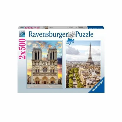 Immagine prodotto di Puzzle RAVENSBURGER Visita Parigi 2x500 pezzi