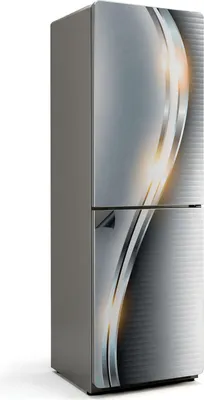 Produktbild von Modernes Wellenmuster – Magnetische Kühlschrank Abdeckung – Dekorfolie magnetisch Küche – Kühlschrank Magnet Deko – selbstklebende Magnettafel – Magnetfolie für Kühlschranktür – 60x190 cm
