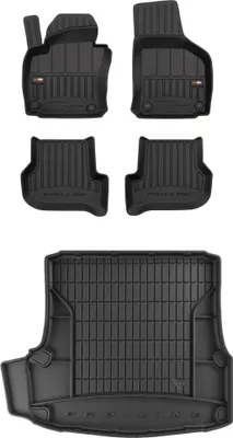 Produktbild von FROGUM Gummimatten Auto Fußmatten + Kofferraummatte für Skoda Octavia II 2004-13