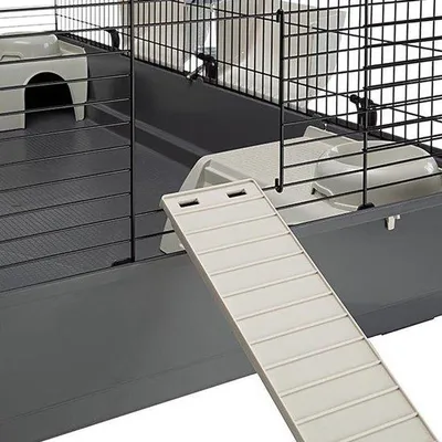 Image de Grande cage pour lapins 140 x 71 x 51 cm, avec tous les accessoires