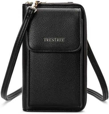Produktbild von Frentree Kleine Damen Umhängetasche Cross-Body Handtasche mit vielen Fächern, Ge