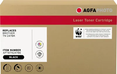 Produktbild von AgfaPhoto Toner APTBTN247BE wie Brother TN-247BK schwarz