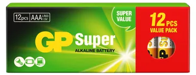 Produktbild von 8+4 GP Super Alkaline AAA LR03 Micro Blockbuster Sparpack