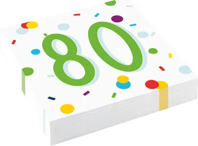 Obrázok produktu pre Servítky „Confetti Birthday“ | 20 ks/33 x 33 cm Varianta: #80