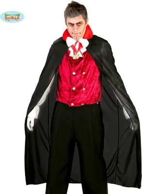 Produktbild von schwarzer Vampirumhang für Erwachsene, 140 cm