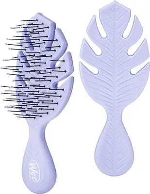 Produktbild von Knotenlösende Haarbürste The Wet Brush Go Green Lila Mini