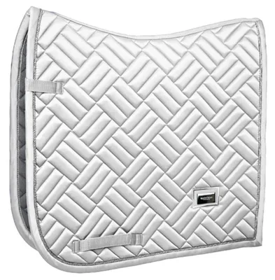 Produktbild von Equestrian Stockholm Schabracke Dressur Modern White Perfection Silver FS 2024 Dressurschabracke Full